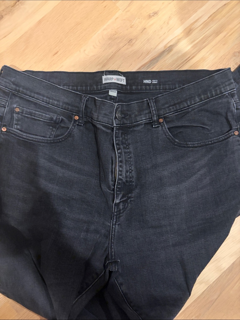 Warp + Weft Men's Dark Wash Slim Straight Jeans